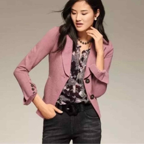 Cabi Applaud Jacket Blazer Pink Quartz Style 3550 size 10 - Picture 2 of 16